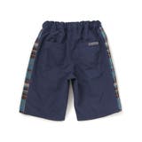 【お揃い】タフタ+チェック切り替えハーフパンツ(95~150cm) | BeBe Petits Pois Vert | 詳細画像8 