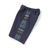 【お揃い】タフタ+チェック切り替えハーフパンツ(95~150cm) | BeBe Petits Pois Vert | 詳細画像9 