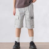 ホワイト | デニムライクカットソーハーフパンツ(95~160cm) | BeBe Petits Pois Vert