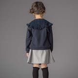 雪刺しゅう+ラインストーンスカート(100~150cm) | BeBe Petits Pois Vert | 詳細画像5