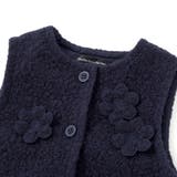 花モチーフシープボアベスト(95~150cm) | BeBe Petits Pois Vert | 詳細画像12