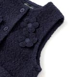 花モチーフシープボアベスト(95~150cm) | BeBe Petits Pois Vert | 詳細画像13