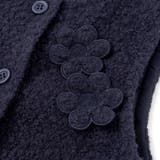 花モチーフシープボアベスト(95~150cm) | BeBe Petits Pois Vert | 詳細画像14