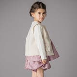 花モチーフシープボアベスト(95~150cm) | BeBe Petits Pois Vert | 詳細画像3