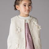 花モチーフシープボアベスト(95~150cm) | BeBe Petits Pois Vert | 詳細画像4