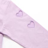 ハートくり抜き刺しゅう長袖Tシャツ(95~160cm) | BeBe Petits Pois Vert | 詳細画像13 