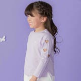 ハートくり抜き刺しゅう長袖Tシャツ(95~160cm) | BeBe Petits Pois Vert | 詳細画像4 