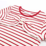 リブボーダーリボンポイントTシャツ(95~150cm) | BeBe Petits Pois Vert | 詳細画像12 
