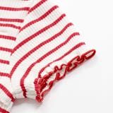 リブボーダーリボンポイントTシャツ(95~150cm) | BeBe Petits Pois Vert | 詳細画像13 