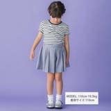 リブボーダーリボンポイントTシャツ(95~150cm) | BeBe Petits Pois Vert | 詳細画像2 