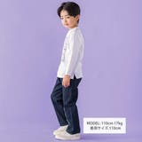 刺しゅう風プリント入り長袖Tシャツ(95~150cm) | BeBe Petits Pois Vert | 詳細画像2 