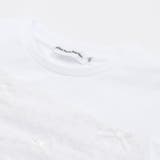 チュールリボン切り替え天竺半袖Tシャツ(95~150cm) | BeBe Petits Pois Vert | 詳細画像7 