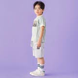 フォトプリント天竺配色半袖リンガーTシャツ(95~150cm) | BeBe Petits Pois Vert | 詳細画像3 