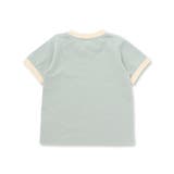 フォトプリント天竺配色半袖リンガーTシャツ(95~150cm) | BeBe Petits Pois Vert | 詳細画像7 