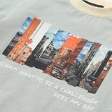 フォトプリント天竺配色半袖リンガーTシャツ(95~150cm) | BeBe Petits Pois Vert | 詳細画像9 