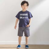 サガラ刺しゅうロゴ天竺Tシャツ(95~150cm) | BeBe Petits Pois Vert | 詳細画像6 