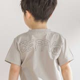 パッチワークロゴ天竺Tシャツ(95~160cm) | BeBe Petits Pois Vert | 詳細画像5 