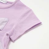 サテン風配色リボンモチーフ半袖Tシャツ(95~150cm) | BeBe Petits Pois Vert | 詳細画像15 