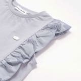 花柄シースルーフリルノースリーブTシャツ(95~150cm) | BeBe Petits Pois Vert | 詳細画像13 