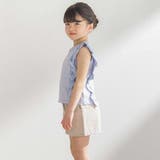 花柄シースルーフリルノースリーブTシャツ(95~150cm) | BeBe Petits Pois Vert | 詳細画像5 