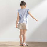 花柄シースルーフリルノースリーブTシャツ(95~150cm) | BeBe Petits Pois Vert | 詳細画像6 