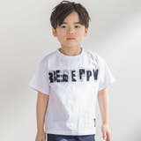 ステッチ＆サガラ刺しゅうロゴ半袖Tシャツ(95~150cm) | BeBe Petits Pois Vert | 詳細画像1 
