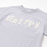 ステッチ＆サガラ刺しゅうロゴ半袖Tシャツ(95~150cm) | BeBe Petits Pois Vert | 詳細画像13 