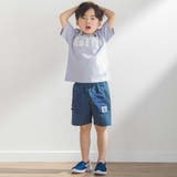 ステッチ＆サガラ刺しゅうロゴ半袖Tシャツ(95~150cm) | BeBe Petits Pois Vert | 詳細画像5 