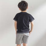 配色ステッチ立体ロゴプリント半袖Tシャツ(95~160cm) | BeBe Petits Pois Vert | 詳細画像4 