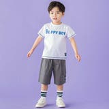 配色ステッチ立体ロゴプリント半袖Tシャツ(95~160cm) | BeBe Petits Pois Vert | 詳細画像7 