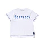 配色ステッチ立体ロゴプリント半袖Tシャツ(95~160cm) | BeBe Petits Pois Vert | 詳細画像9 