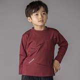 タックプリーツ刺しゅうロングTシャツ(95~160cm) | BeBe Petits Pois Vert | 詳細画像1