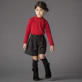 【お揃い】袖リボンリブトップス(95~160cm) | BeBe Petits Pois Vert | 詳細画像4 