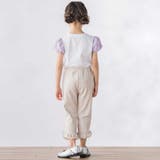 お花パッチワーク半袖Tシャツ(95~160cm) | BeBe Petits Pois Vert | 詳細画像4 