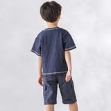 異素材切り替え半袖Tシャツ(95~160cm) | BeBe Petits Pois Vert | 詳細画像5 