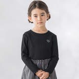 ブラック | シンプルリブTシャツ(95~150cm) | BeBe Petits Pois Vert