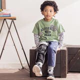 ワッペンTシャツ+ロゴ柄ロンT セット(100~160cm) | WASK | 詳細画像3