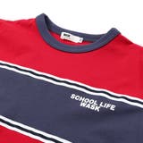 バイカラーミニ裏毛Tシャツ＋天竺ロゴプリントロンT セット(100~160cm) | WASK | 詳細画像10 