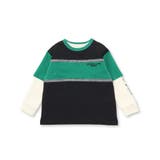 バイカラーミニ裏毛Tシャツ＋天竺ロゴプリントロンT セット(100~160cm) | WASK | 詳細画像20 