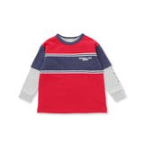 バイカラーミニ裏毛Tシャツ＋天竺ロゴプリントロンT セット(100~160cm) | WASK | 詳細画像8 