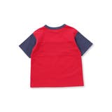 バイカラーミニ裏毛Tシャツ＋天竺ロゴプリントロンT セット(100~160cm) | WASK | 詳細画像9 