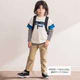 ロゴパッチTシャツ+ボーダーロンT セット(100~160cm) | WASK | 詳細画像2