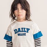 ロゴパッチTシャツ+ボーダーロンT セット(100~160cm) | WASK | 詳細画像3