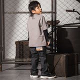 アシンメトリー重ね着風BIGミニ裏毛＆ロングTシャツセット(110~160cm) | WASK | 詳細画像6 