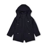 ブラック | 【 撥水 】 バック サテン 本格 モッズコート (100~160cm) | WASK