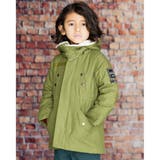 グリーン | 【 撥水 】 バック サテン 本格 モッズコート (100~160cm) | WASK