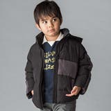 ブラック | 袖ライン中綿ジャケット(100~160cm) | WASK