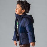 ネイビー | 袖ライン中綿ジャケット(100~160cm) | WASK