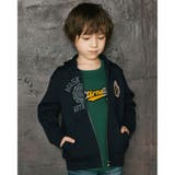 ネイビー | スクール ロゴ エンブレム ポンチ パーカー (100~160cm) | WASK