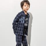 【お揃い】ロゴファスナーダブルジャガードニットジャケット(100~160cm) | WASK | 詳細画像4